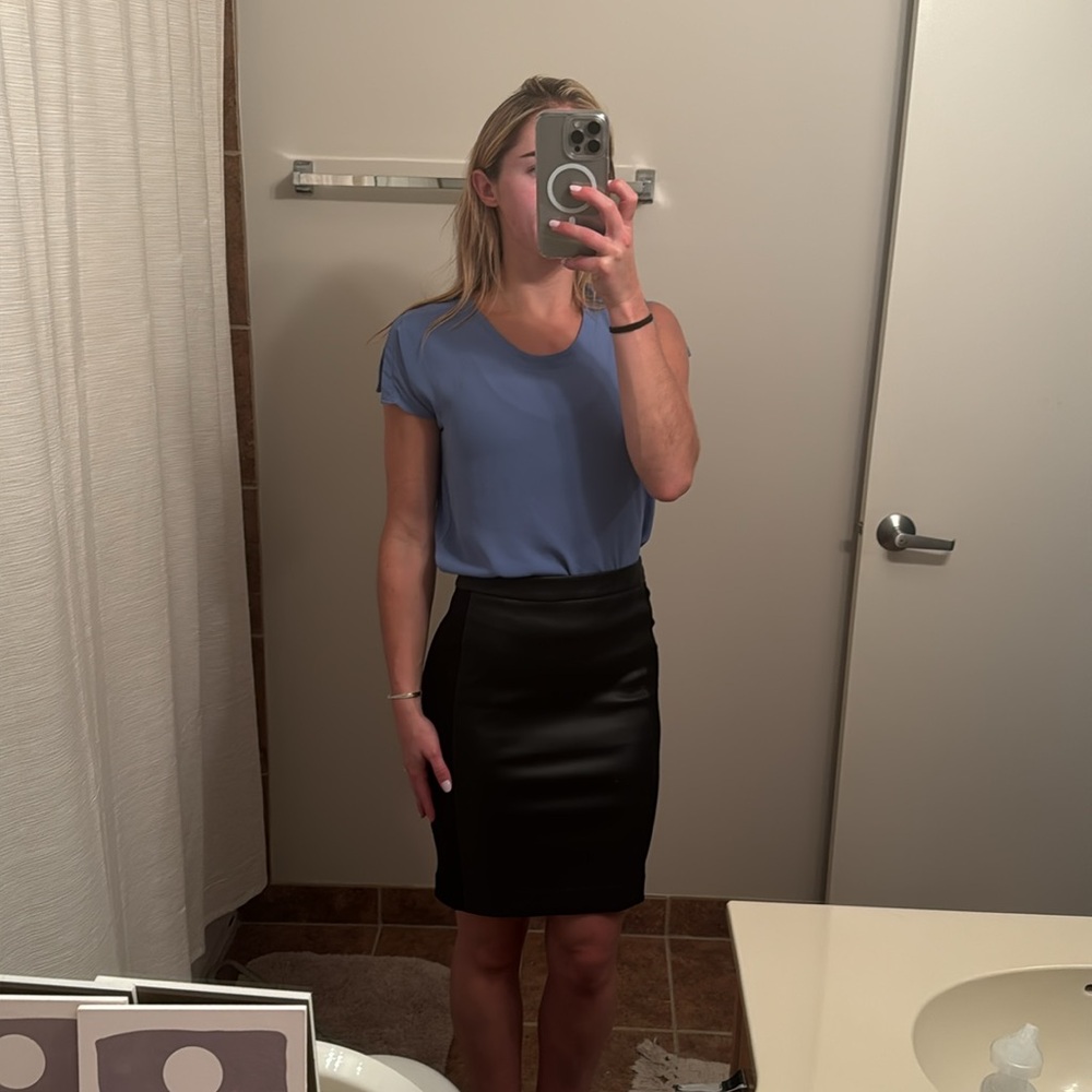NWT Ann Taylor leather pencil skirt